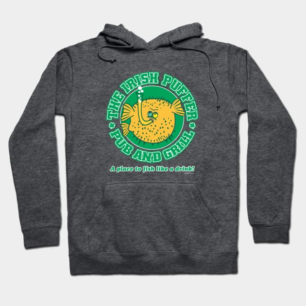 THE IRISH PUFFER BAR & GRILL Hoodie by badtuna